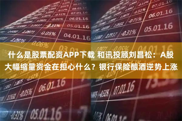 什么是股票配资APP下载 和讯投顾刘昌松：A股大幅缩量资金在担心什么？银行保险酿酒逆势上涨